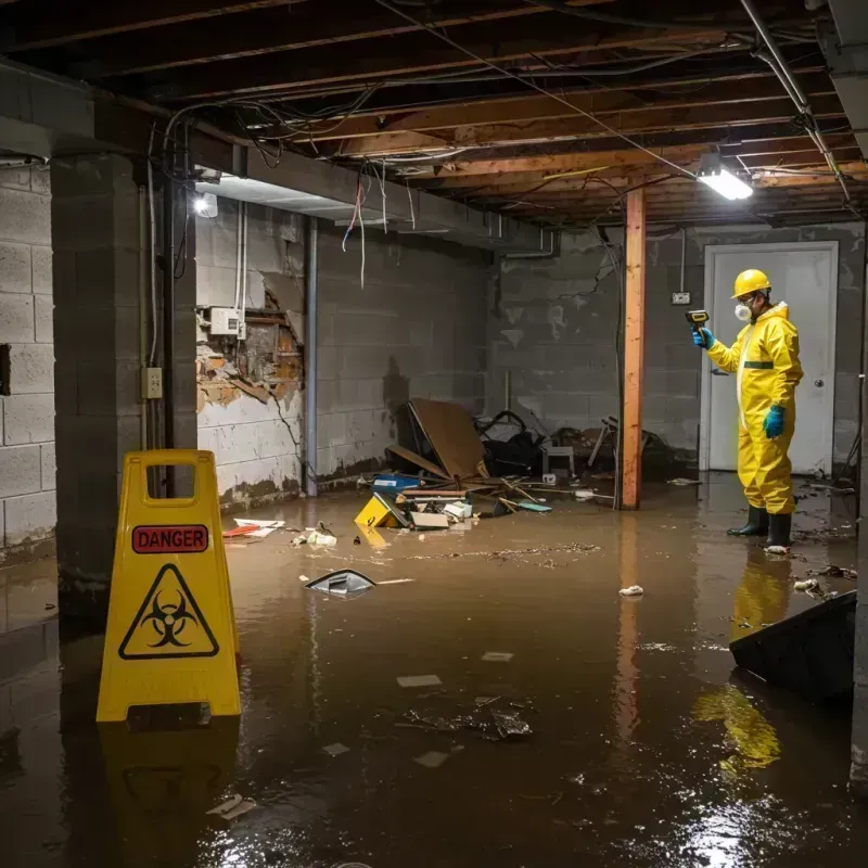 Flooded Basement Electrical Hazard in Erlands Point-Kitsap Lake, WA Property